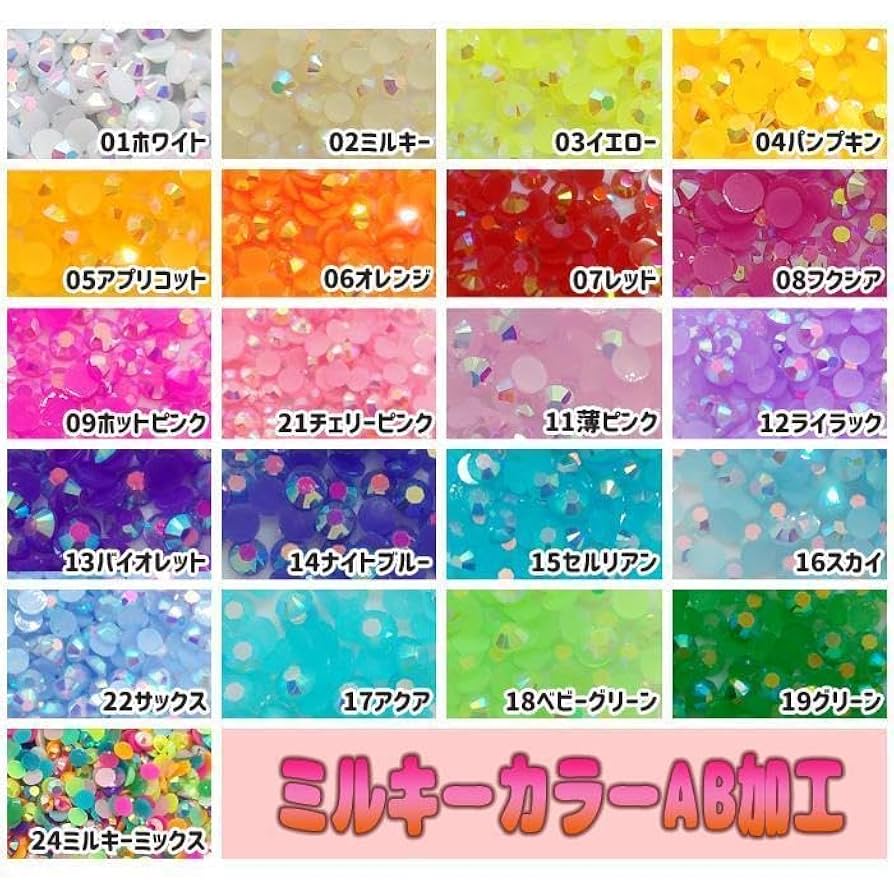 カラー指定できます♥高分子ストーン ３mm／デコパーツ ネイル ラインストーン 3mm デコパーツ ネイル 高分子ストーン 銀色の